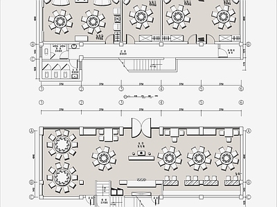现代新中式中餐厅 川菜馆 施工图