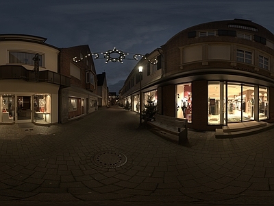 现代复古城市HDR 城市黄昏黑夜天空 古建筑城市