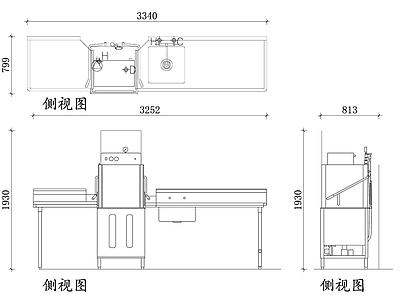 现代厨房设施 商用洗碗机 商用洗碗机 不锈钢洗碗机 商用洗碗机设备 商用洗碗机 施工图