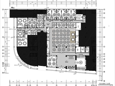 现代新中式中餐厅 宴会厅 海鲜餐厅 包厢 施工图