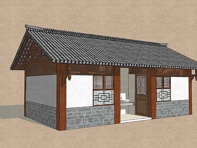 现代中式公共卫生间 厕所 公共卫生间