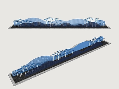 现代水景 波浪水景 游鱼水景 水景雕塑