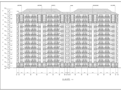 住宅楼建筑 某住宅建筑 施工图