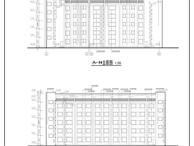 医院建筑 精神病 施工图