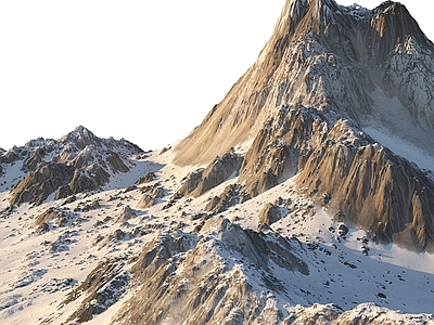 现代其他景观 现代雪山 山脉 山川 自然地形 雪山远景