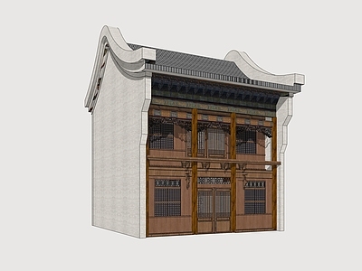 中式其他商业建筑 商业建筑 民俗商业街