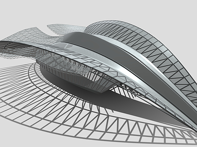 现代风格建筑 科技感建筑 异形公共建筑 未来感建筑 参数化建筑