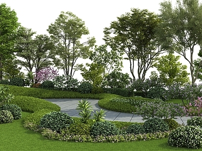 现代景观公园 现代园林景观 现代小区景观 公园景观 植物堆