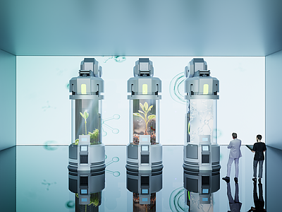 现代科技展厅 生物科技展厅 自然博物馆 科技展厅