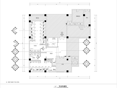 现代商场 商场 母婴室 女卫 男卫 施工图