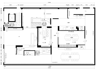 现代展厅 瓷砖展厅 施工图