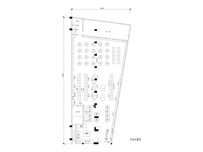 现代便利店 平面 施工图