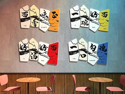 现代中餐厅 餐厅装饰画 面馆装饰画