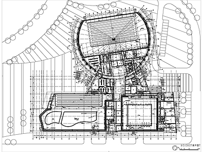 现代体育馆建筑 综合体育馆建施 游泳馆 施工图 体育馆建筑