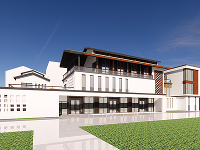 新中式其他商业建筑 文化活动中心