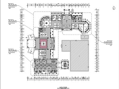 现代轻奢售楼处 三层高档售楼大厅 施工图