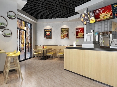 现代快餐店 快餐店 汉堡店 冷饮店