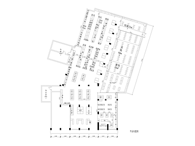 现代便利店 超市平面 施工图