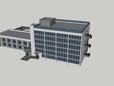 欧式图书馆建筑 图书馆 公共建筑