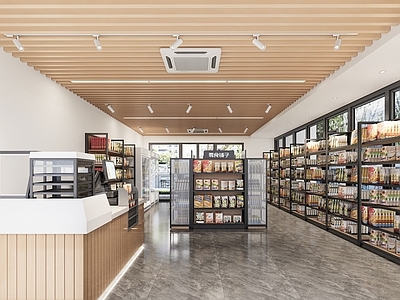 现代便利店 现代便利店 便利店 超市 商店 货架