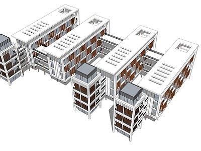 现代学校建筑 学校教学楼