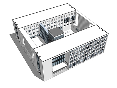 现代学校建筑 学校教学楼