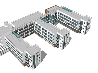 现代学校建筑 学校教学楼