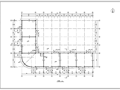 现代商业街 商店 施工图