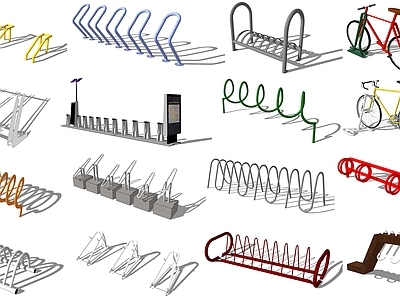 自行车 现代自行车停车架 自行车通用停车架