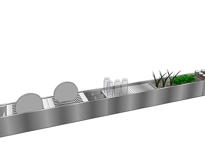 厨具 洗碗台 盘子 杯子
