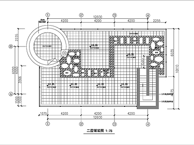 现代办公室 办公装修 施工图