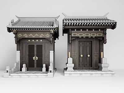 新中式门头 古建头 宅院头 头