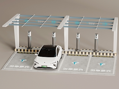 充电桩 汽车充电站 充电桩 新能源汽车