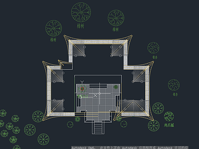 中式古建 古建大 牌坊 施工图