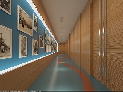 现代其他商业空间 0615展厅过道
