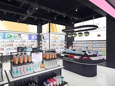 现代其他商业空间 化妆品店 化妆店 专卖店 彩妆护肤 体验店 商业空间