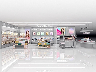 现代其他商业空间 店 美妆店 彩妆店 护肤店 专卖店 商业空间