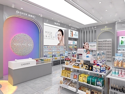 现代其他商业空间 化妆品店 美容店 专卖店 彩妆护肤 体验店