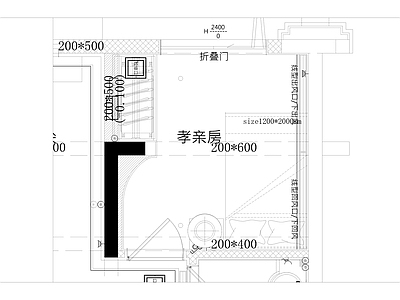 侘寂卧室 别墅 施工图