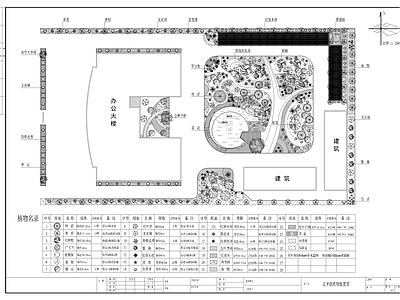 现代庭院 办公 施工图