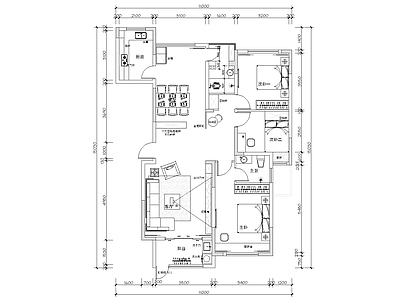 现代新中式住宅楼建筑 原创设计家装工装 办公空间设计 设计 平立剖 家装设计 施工图