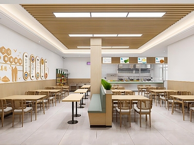现代食堂 康养一层食堂