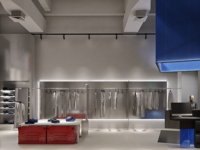 现代极简服装店 女装店 男装店 鞋店