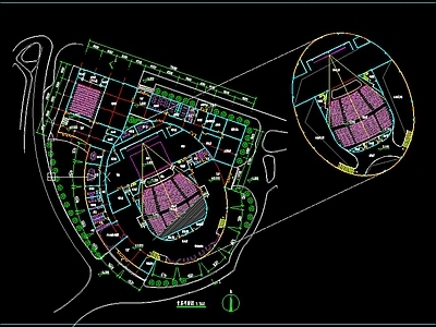 建筑平面图 平面图 儿童剧场 剧院 施工图 建筑平面图