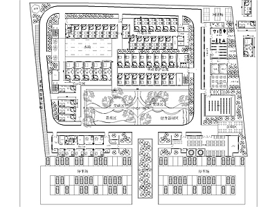 现代商业景观 康养中心 室内建筑景观全套 源文件 SU源文件 施工图