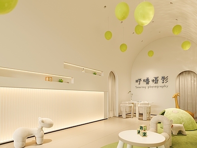 现代婚纱摄影 儿童摄影店 卡通摄影店 愤怒的小鸟 小猪玩具
