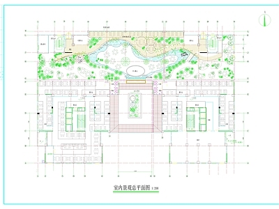 景观平面图 生态景 施工图