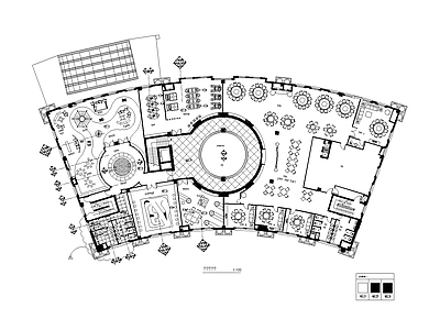 现代新中式会所 三层综合休闲 餐厅 施工图