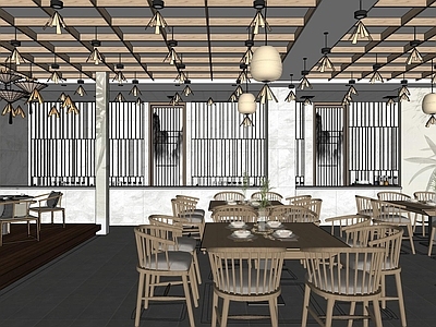 新中式中餐厅 新中式餐厅半包间