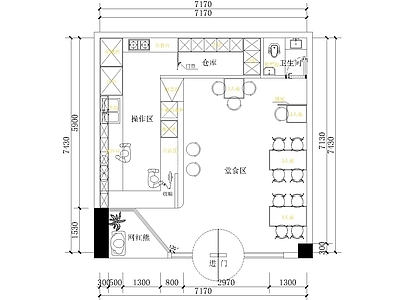 新中式日式其他商业建筑 餐饮空间设计 茶餐厅 奶茶店 施工图
